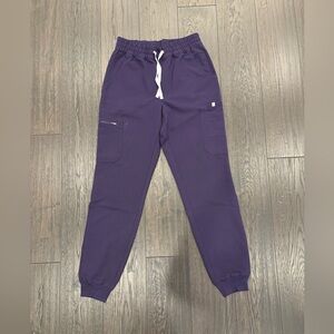 Figs pants: relaxed uman, purple jam, size Small tall